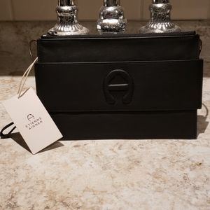 Etienne Aigner leather wristlet
